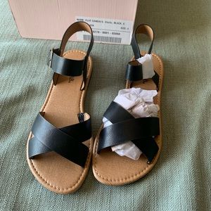 Black sandals NEW with box